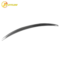 Spoiler de pare-chocs en fibre de carbone sèche pour Alfa Romeo Giulia Quadrifoglio Verde, style spoiler arrière, lèvre de coffre, finition noir brillant