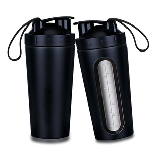 Venta caliente China compra a granel botella coctelera de proteína de suero personalizada con ventana de tritan transparente, coctelera de proteína 700ml - Product Image 3