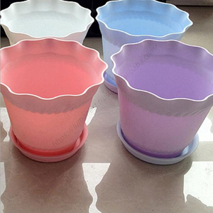 Venta al por Mayor DDA328, Maceta de Plástico para Plantas de Interior con Bandeja, Maceta Pequeña para Flores y Suculentas de Balcón - Product Image 5