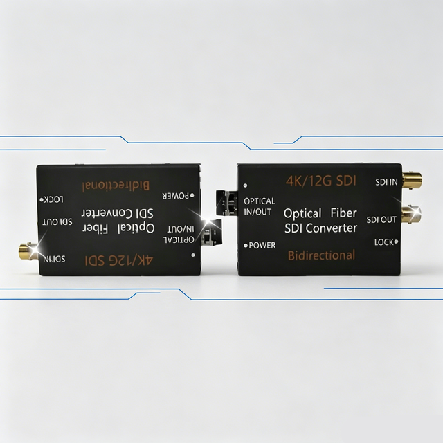 Single-Channel 12G-SDI Video/ASI to Optical Fiber Converter
