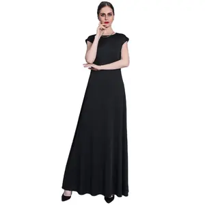 Muslim inner wear long skirt high-end milk silk fabric sleeveless long skirt with soft texture and good breathability 1314