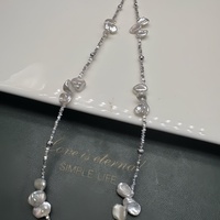 Collier de perles d'eau douce Edison de qualité supérieure, fait main, 10 à 11 mm, or véritable 18 carats