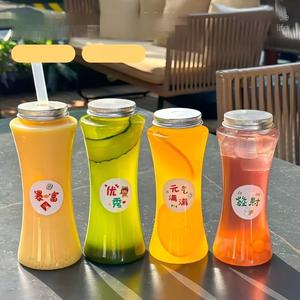 400ml 500ml 16oz nước trái cây trong suốt Chai nhựa với nắp Nhôm Vòng nước giải khát lạnh uống chai với dán tùy chỉnh - Product Image 3