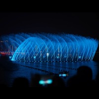 Spectacle de lumière et d'eau éblouissant, ornement luxueux pour place publique, fontaine musicale d'eau de grande envergure haut de gamme