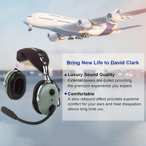 David Clark H10 loạt thay thế Gel con dấu tai chuyên ngành hàng không tai nghe Miếng đệm tai/đệm - Product Image 4