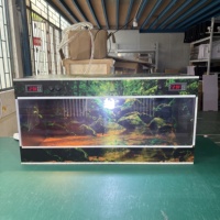 Cage/Terrarium pour reptiles en PVC blanc/noir, pliable, standard, avec régulateur de température