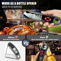 Thermomètre à viande professionnel, étanche, à lecture instantanée, numérique, pour la cuisine, le barbecue, la cuisson des aliments