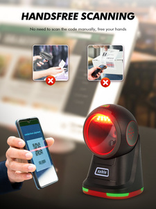 Lecteur de codes-barres de bureau Syble XB-8608, mains libres, 2D omnidirectionnel, lecteur de codes QR - Product Image 5