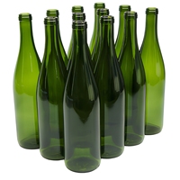 Bouteille en verre ronde de 750 ml personnalisée en usine avec bouchon en liège pour gin, whisky, vodka, spiritueux