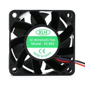 48V DC 6038 60x60x38Mm 6Cm Quạt Trục 3 Dây Dẫn Nhiệt Tản Pwm Máy Chủ Ip68 Bóng Mang Khối Lượng Cao Nhỏ Quạt Làm Mát