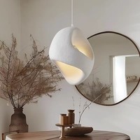 Lustre Moderne Style Wabi Sabi Japonais Simple, Suspension Artistique Plafonnier pour Salon Restaurant Bar