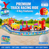 Manège de parc d'attractions certifié CE IAAPA, modèle Convoy Race attrayant, capacité 12 personnes, équipement de parc à thème à vendre