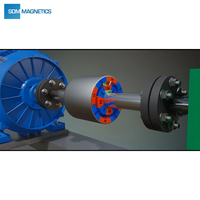 Accouplement magnétique permanent sans contact en acier inoxydable de marque SDM Premium pour pompes industrielles, moteurs et machines rotatives