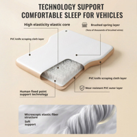 Lit de camping gonflable pour voiture, lit de voiture pliable, lit d'air gonflable réglable pour voitures avec pompe, matelas de camping gonflable pour voiture