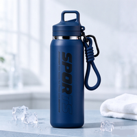 Bouteille d'eau sportive portable, légère et durable en acier inoxydable, gourde isotherme pour activités de plein air – Vente chaude