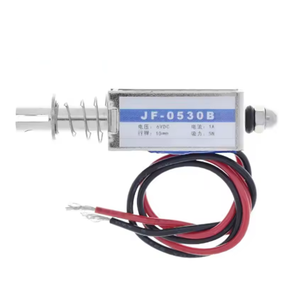 แม่เหล็กไฟฟ้าแบบดึงและดัน รุ่น JF-0530B DC 6V 12V 24V แบบโครงเปิด แรงดึง 5N ระยะเคลื่อนที่ 10 มม. โซลินอยด์แบบเส้นตรง - Product Image 4