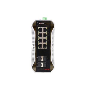 Switch PoE industriel géré de couche 3 à 8 ports 2,5G avec 4 ports SFP+ en fibre optique 10G Uplink, compatible avec la norme IEEE 802.3 Af/at/bt - Product Image 1
