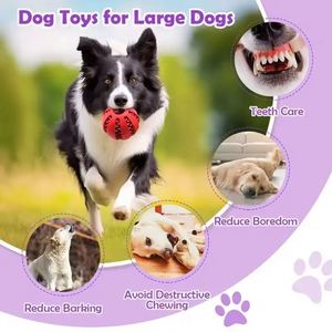 Juguete para Perros de Entrega Rápida - Pelota de Goma Resistente para Masticar, Limpieza y Desgaste Dental, Uso en Interiores, Forma de Sandía - Product Image 5