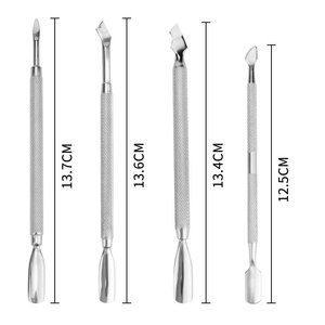 Stainless Steel <b>Nail</b> Trimmer <b>Set</b> With Case For Cuticle Removal And Gel Polish Care Adult Manicure Tool Portable - Product Image 2