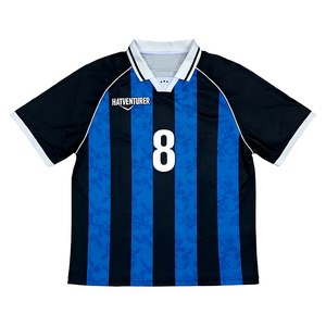 Maillot de football personnalisé, t-shirt de sport, maillot de sport rayé, sublimé, vêtements de sport d'équipe de football - Product Image 2
