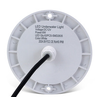 Nouveauté LanVol, lumière de piscine plate et mince de 10 mm, RGB PVC/ABS, couvercle givré, étanche IP68, lampe LED portable sous-marine