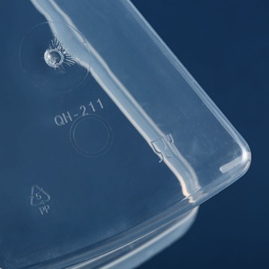 กล่องบ<span class=keywords><strong>ร</strong></span><span class=keywords><strong>ร</strong></span>จุภัณฑ์พลาสติกแบบสามเหลี่ยม QH-211 เก<span class=keywords><strong>ร</strong></span>ดอาหาร พร้อมถาดด้านในสำหรับใส่ลาเต้<span class=keywords><strong>มะพร้าว</strong></span>สดและมูสขนาด 8 นิ้ว - Product Image 3