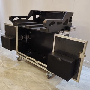 Estuche de Transporte de Aluminio y Madera Contrachapada Negra TM con <span class=keywords><strong>Ruedas</strong></span> Resistentes para Mezcladora <span class=keywords><strong>Midas</strong></span> M32, Ideal para Alquiler de Equipos de Audio - Product Image 5