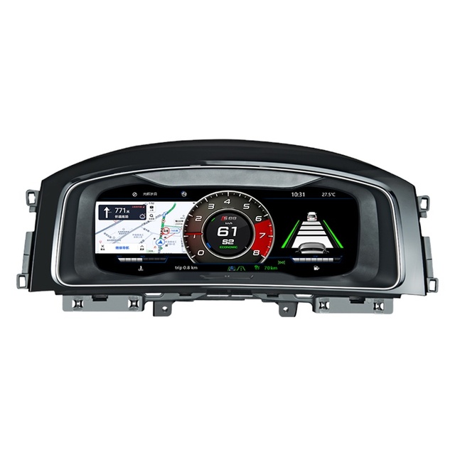 Car Speedometer 12.3 Inch Linux System Dashboard for Volkswagen VW Golf 7 Sportsvan 2014-2020 Car LCD Instrument