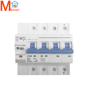 Factory Remote Control Wifi Circuit Breaker /Smart Switch Overload Short Circuit Protection Tuya Smart 2P 4P MCB