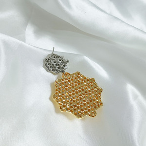 Pendientes de joyería bañados en oro africano, joyería brasileña, pendientes de boda con espalda de <span class=keywords><strong>Tortuga</strong></span> al por mayor E308 - Product Image 4