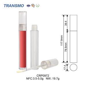 Custom Empty Packaging Lip Gloss <b>Tubes</b> Concealer Container Round Lip Oil Bottle 3.5-5.0g <b>Plastic</b> Bottle Manufacturer - Product Image 2