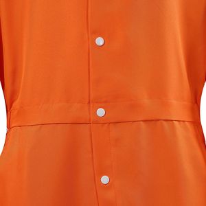 Combinaison <span class=keywords><strong>de</strong></span> prisonnier pour homme, costume <span class=keywords><strong>de</strong></span> cosplay pour fête d'Halloween, tenue <span class=keywords><strong>de</strong></span> déguisement sur le thème du cinéma, combinaison <span class=keywords><strong>de</strong></span> prisonnier orange - Product Image 4