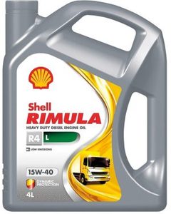 น้ำมันเครื่องดีเซลแท้ เชลล์ ริมูล่า R4L 15W-40 4 ลิตร สังเคราะห์แท้ สำหรับเครื่องยนต์ดีเซลที่มีการปล่อยมลพิษต่ำและแรงบิดสูง - Product Image 2