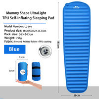 Matelas pneumatique TPU de haute qualité - Portable, compact et sans PFC, auto-gonflant pour le camping et la randonnée, 1-2 personnes, avec logo personnalisé