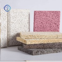 Panneaux acoustiques modernes en laine de bois ignifuges insonorisants pour décoration murale extérieure de gymnases et hôtels – Panneaux muraux acoustiques en bois