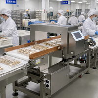 Détecteur de métaux pour aliments étanche IP65, bande transporteuse en acier inoxydable SUS304, machine de détection de métaux