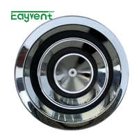 Diffuseur de plafond rond en acier inoxydable 304, diffuseur d'air circulaire réglable pour CVC, sortie d'air de plafond pour alimentation et retour 6 8 10 12