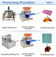 HNOC Petit Caramel Manual Chocolate Candy Manufacturer Déposant Vitamin Gummy Making Machine Mold