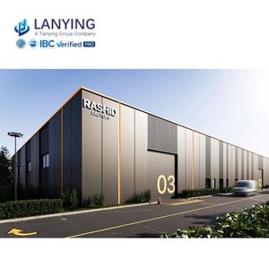 इस्पात संरचना प्रीफैब भवन पूर्वनिर्मित औद्योगिक शेड रसद गोदाम हॉल कारखाने - Product Image 2