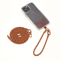2-in-1 afneembare mobiele telefoon crossbody schouderband, universele afneembare telefoon polsband, handsfree