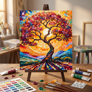 Kit de Pintura por Números Personalizado <span class=keywords><strong>para</strong></span> Adultos, Árbol del Dinero, Pintura Acrílica sobre <span class=keywords><strong>Lienzo</strong></span>, Decoración de Pared <span class=keywords><strong>para</strong></span> el Hogar, Regalo, Venta al por Mayor - Product Image 1