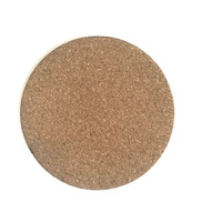 Produits personnalisés presse de transfert de chaleur Sublimation forme liège bois Coaster blancs rond Mdf