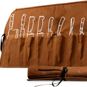 Échantillon gratuit personnalisé de haute qualité couteau de cuisine rouleau sac de rangement durable Chef organisateur sac à dos avec trou de verrouillage - Product Image 1