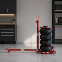 Cric pneumatique triple 6T robuste à levage rapide 13200LBS avec kit d'extension de hauteur – Équipement professionnel pour garage