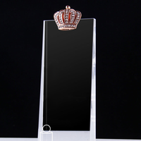 Honneur de Crystal Metal Crown Cheer Leading Dance K9 Crystal Plaque Award Crown Award Trophy