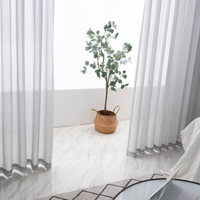 Innermor Moderne Voile Tulle coton Lin Sheer rideau Fenêtre Rideaux Pour Salon