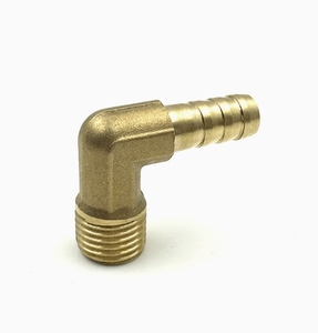 Conector de Manguera en Ángulo Recto de Latón NPT, Conexión Macho Roscada en Forma de Codo - Product Image 4