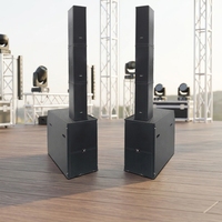LV502 Studio Surround Sound Home Theater Active Columnpowered Active Line Array Set Profesional untuk Pertunjukan Panggung Besar