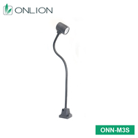 Lampe de travail pour machines-outils à col de cygne M3S, bras flexible, réglage de la direction de l'éclairage, AC/DC 4,5W 6000K/4000K/3000K