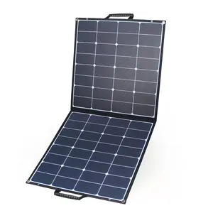 荣耀太阳能60W 80W 100W 120W 150W 200W户外便携式可折叠太阳能电池板充电器折叠太阳能电池板套件